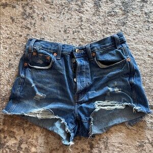 Universal Thread Blue Distressed Jean Shorts